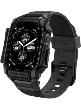 Spigen for Apple Watch Series 11/10 46mm Band with Case, Rugged Armor